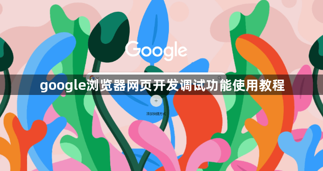 google浏览器网页开发调试功能使用教程1