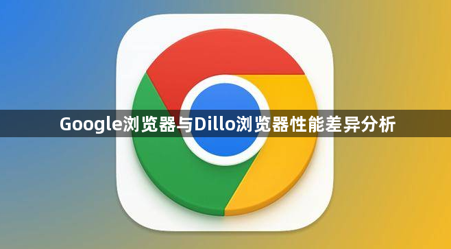 Google浏览器与Dillo浏览器性能差异分析1