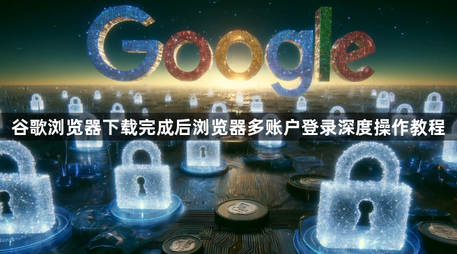 谷歌浏览器下载完成后浏览器多账户登录深度操作教程1