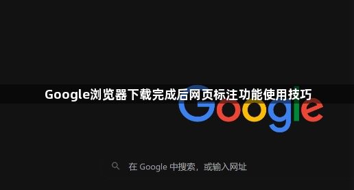 Google浏览器下载完成后网页标注功能使用技巧1