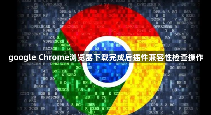 google Chrome浏览器下载完成后插件兼容性检查操作1