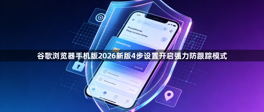 谷歌浏览器手机版2026新版4步设置开启强力防跟踪模式1