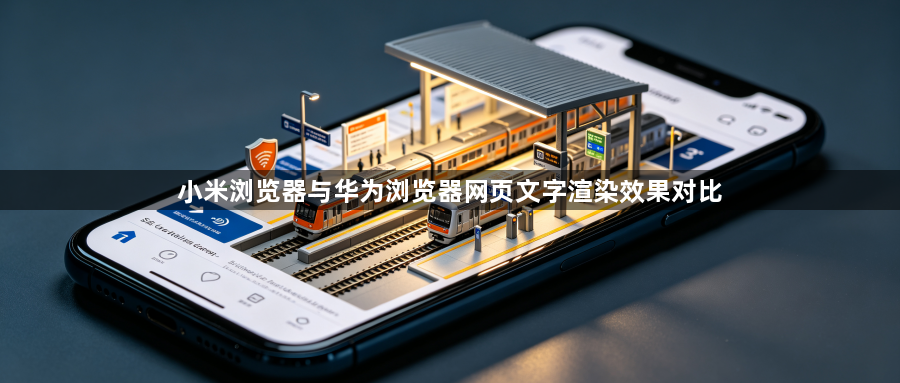 小米浏览器与华为浏览器网页文字渲染效果对比1
