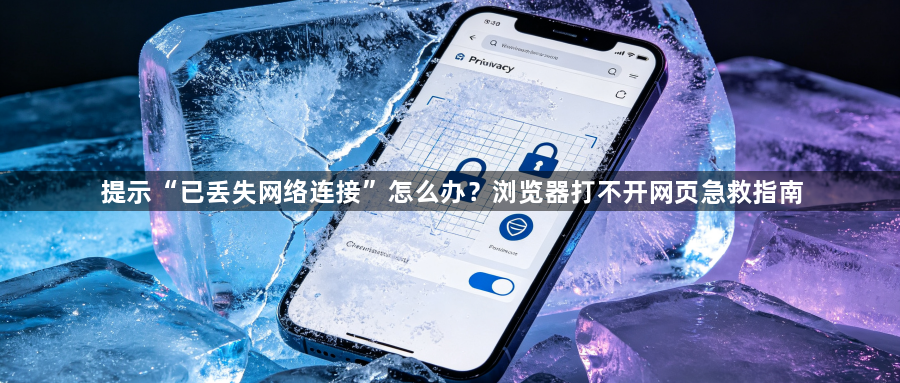 提示“已丢失网络连接”怎么办?浏览器打不开网页急救指南1