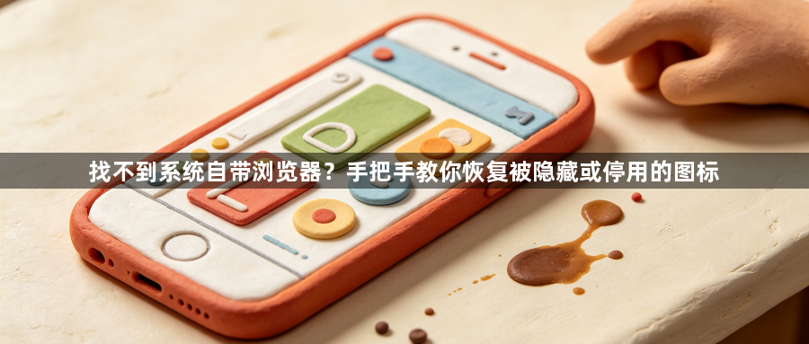 找不到系统自带浏览器？手把手教你恢复被隐藏或停用的图标1