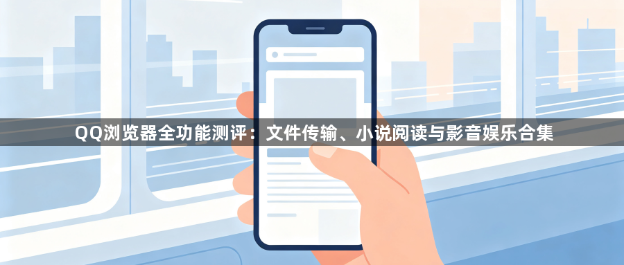 QQ浏览器全功能测评：文件传输、小说阅读与影音娱乐合集1