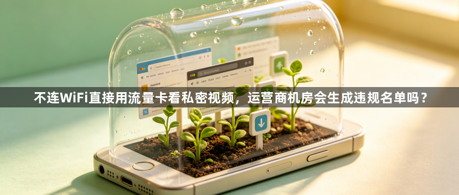 不连WiFi直接用流量卡看私密视频，运营商机房会生成违规名单吗？1