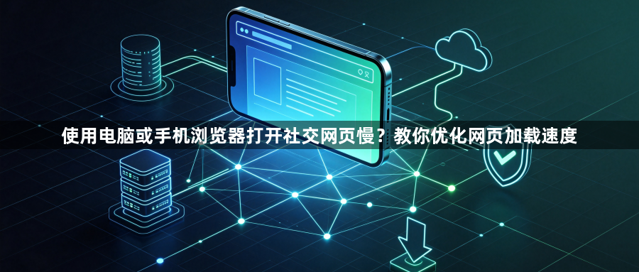 使用电脑或手机浏览器打开社交网页慢？教你优化网页加载速度1