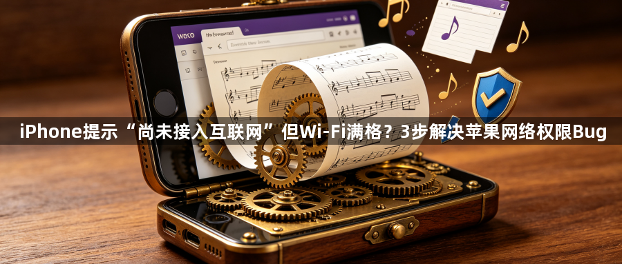 iPhone提示“尚未接入互联网”但Wi-Fi满格？3步解决苹果网络权限Bug1