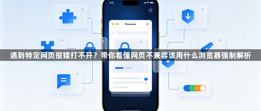 遇到特定网页报错打不开？带你看懂网页不兼容该用什么浏览器强制解析1