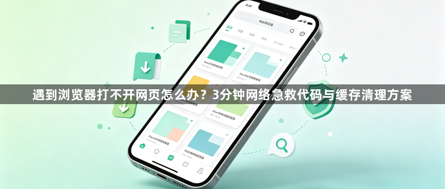 遇到浏览器打不开网页怎么办？3分钟网络急救代码与缓存清理方案1