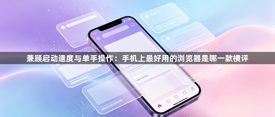 兼顾启动速度与单手操作:手机上最好用的浏览器是哪一款横评1