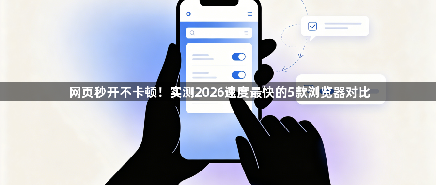 网页秒开不卡顿！实测2026速度最快的5款浏览器对比1