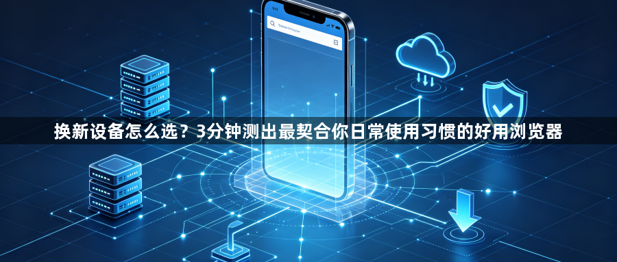 换新设备怎么选?3分钟测出最契合你日常使用习惯的好用浏览器1