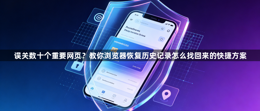 误关数十个重要网页？教你浏览器恢复历史记录怎么找回来的快捷方案1