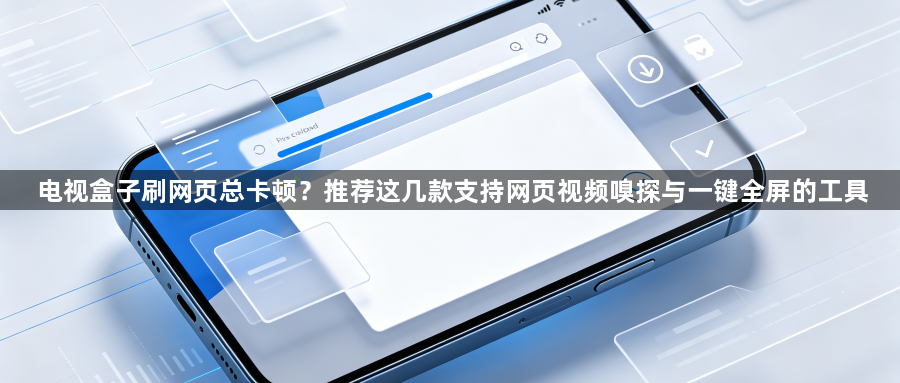 电视盒子刷网页总卡顿？推荐这几款支持网页视频嗅探与一键全屏的工具1
