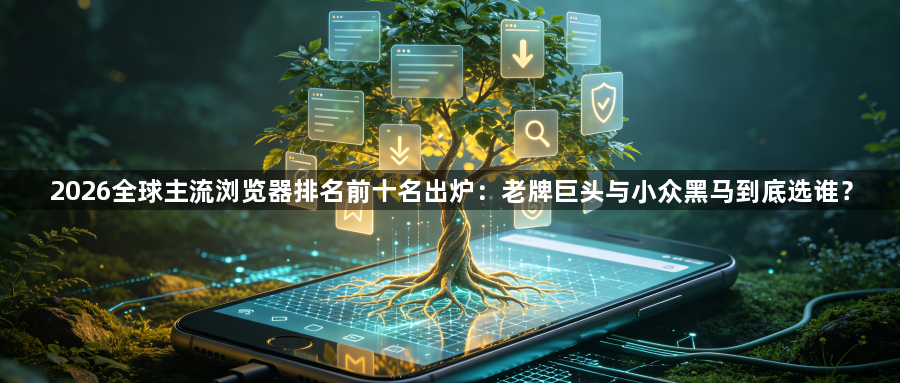 2026全球主流浏览器排名前十名出炉：老牌巨头与小众黑马到底选谁？1
