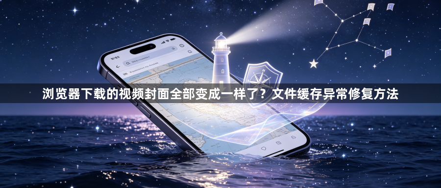 浏览器下载的视频封面全部变成一样了？文件缓存异常修复方法1