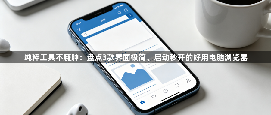 纯粹工具不臃肿：盘点3款界面极简、启动秒开的好用电脑浏览器1